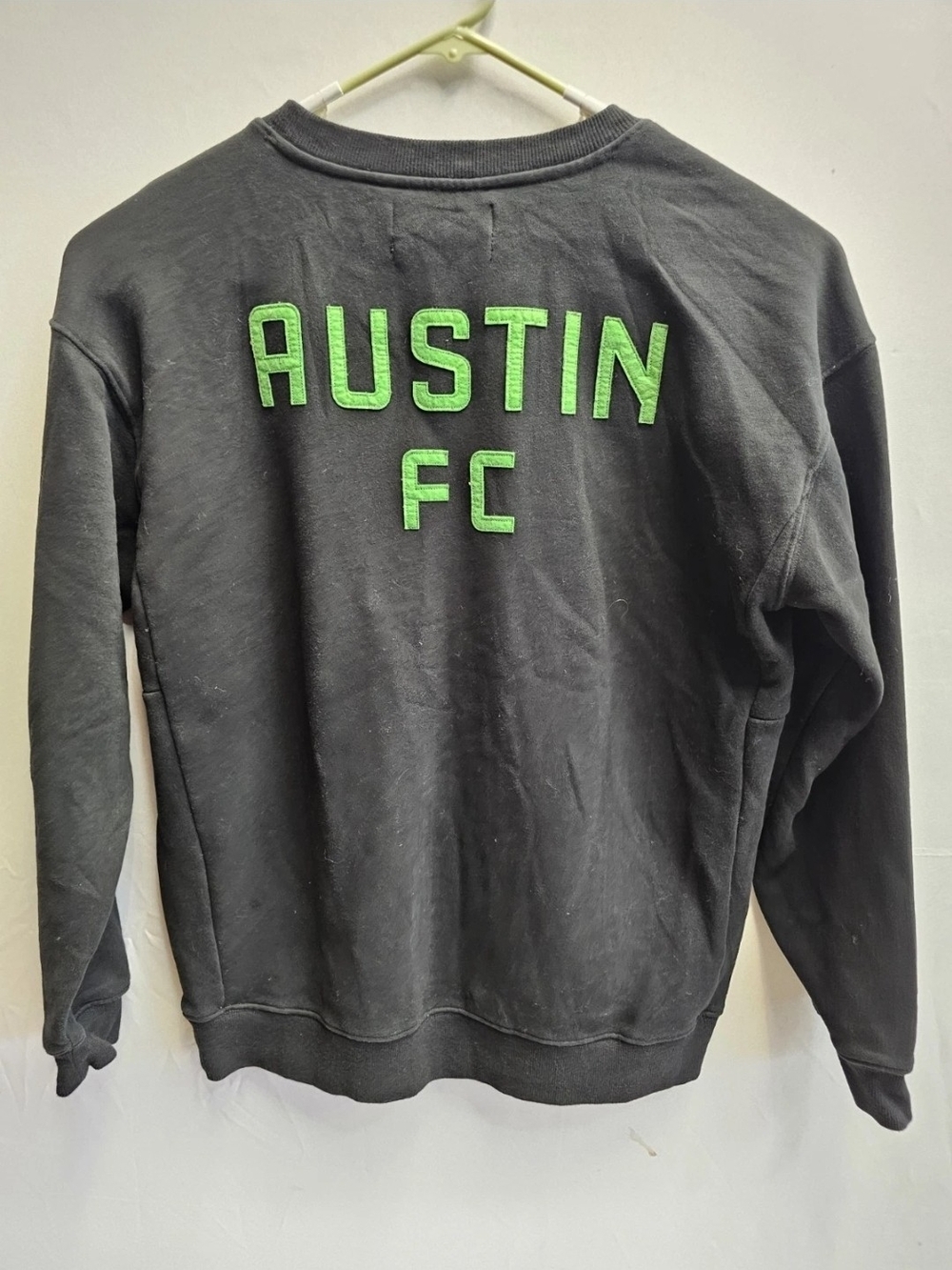 Unisex Fanatics Black Austin FC Super Soft Pullover Crew Sweatshirt Large